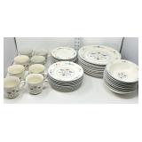 Newcor 1991 Homecoming Stoneware Dishes (40 pcs)