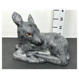 Hand Carved Soapstone FawnEar has small chip
