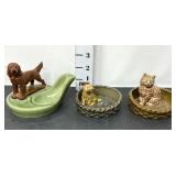 Wade Pottery Red Setter Pipe Rest & Trinket