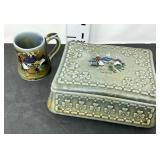 Wade Irish Porcelian Trinket Box & Small Mug