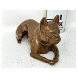 Bronze Metal Boston Terrier Paperweight / Figure