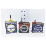 Vtg American & Door-Ease Dripless Oil Tin Cans