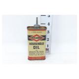 Vtg. Diamond Household Oil Tin Can - Petroliana
