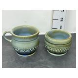 Wade Irish Porcelain Open Sugar Bowl & Creamer K