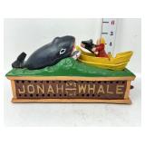 Cast Iron Jonah & the Whale Mechanical Bank