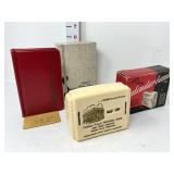 (2) Vintage Advertising Gerett Banks w/boxes -