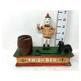 Vintage Trick Dog Mechanical Cast Iron bank
