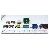 Assortment of Plastic & Metal Tractors &