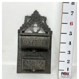 Antique Cast Iron Matches Holder