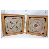 Navajo "Water Creature" & "Sun Eagle" Sand Art