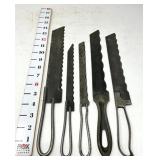 (5) Antique Bread / Cake Knives