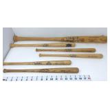 Louisville Slugger Rack & (5) Bats (2) Signed -