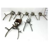 (7) Antique Manual Hair Clippers- (1) Keen Cutter