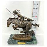 Bronze Frederic Remington ï¿½Cheyenneï¿½ Statue on