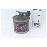 Vtg. Finol Fine Oil Tin Can Petroliana Adv