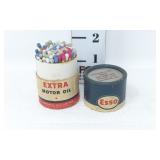 Vtg Esso Extra Motor Oil Match Holder