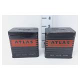 (2) Atlas Battery Promotional Coin Banks