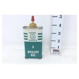Vtg. Cities Service Utility Oil Tin Can Petroliana