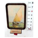 1936 Calendar w/Framed Nautical Print