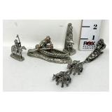 Pewter Native American Figurines