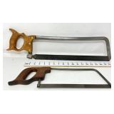 (2) Antique Hand Saws- (1) Marked E.J. Holden