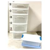 Sterilite (5) Drawer Storage Container &