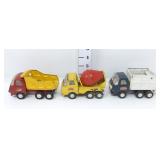 (3) Tonka Medium Sized Construction Trucks