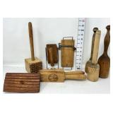 Primitive Wooden Kitchen Utensils