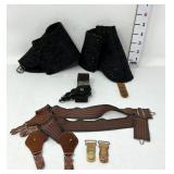 Menï¿½s Vintage Garters & Wool Ankle Gaiters