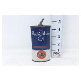 Vtg. Shell Handy Oil Tin Can Petroliana Adv.