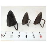 (3) Miniature Sad Irons