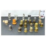 Pewter, Metal, & Wood Thimbles (1) Sterling &