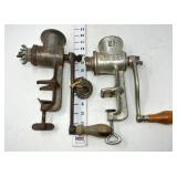 (2) Antique Food Choppers - Ward & Climax 51