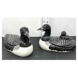 Ceramic Loon Family