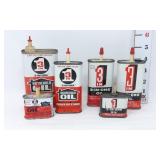 (6) 3-In-One Oil Tin Cans