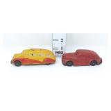 Vintage Sun Rubber Yellow/Red & Unmarked Rubber