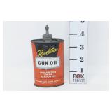Vtg Revelation Gun Oil Tin Can - 1/2 Full