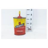 Vtg. Fiendoil Firearms Lubricant Tin Oil Can