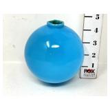 Robin Egg Blue Milk Glass Lightning Rod Ball