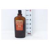 Vtg. Sinclair Household Oil - Amber Glass Bottle