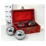 (2) Pairs of Chinese Shouxing Baoding Chiming