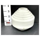 Ribbed Glazed Porcelain Lightning Rod Ball