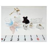 Colored/Clear Glass & Crystal Animal Figurines