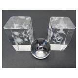 Hummingbird Paperweights & Crystal Ball