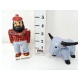 Paul Bunyan & Babe the Blue Ox Salt & Pepper