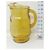Amber MCM Pitcher w/Ice Lip