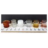 (6) Glass Toothpick Holders