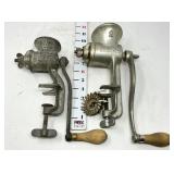 (2) Universal Food Choppers - No.0 & No. 2