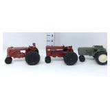 (3) Vintage Toy Tractors- MM, IH 656 & Unmarked