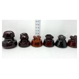 (6) Ceramic Glazed InsulatorsSome Fleabites &